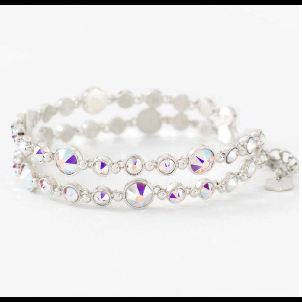 Touchstone Crystal by Swarovski Crystal Aurore Boreale Glam Bracelet